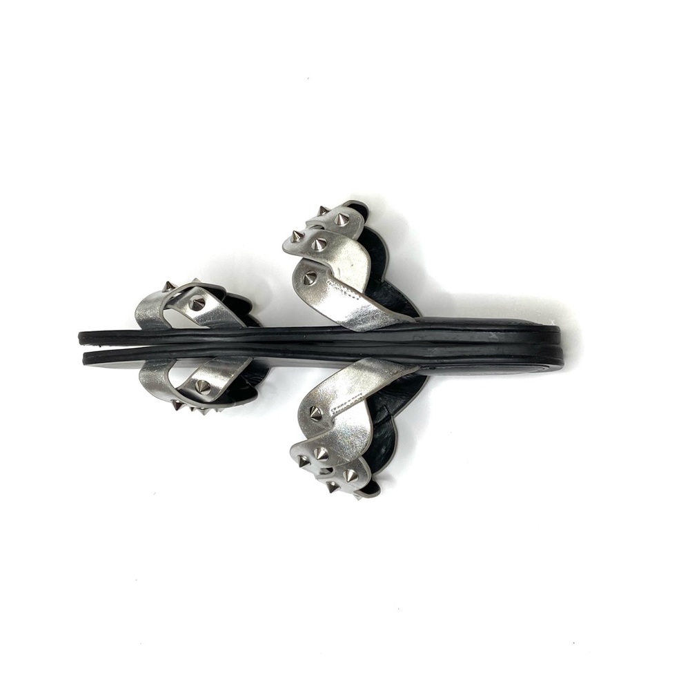 MARC FISHER Bodil Silver Studded Slide Sandal - Picture 7 of 16